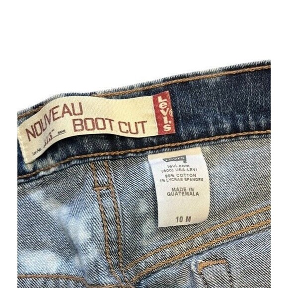 Vintage Levi's 515 Nouveau Bootcut Women's Jeans 10 (32x32) Bleached Denim Y2K - Picture 4 of 11